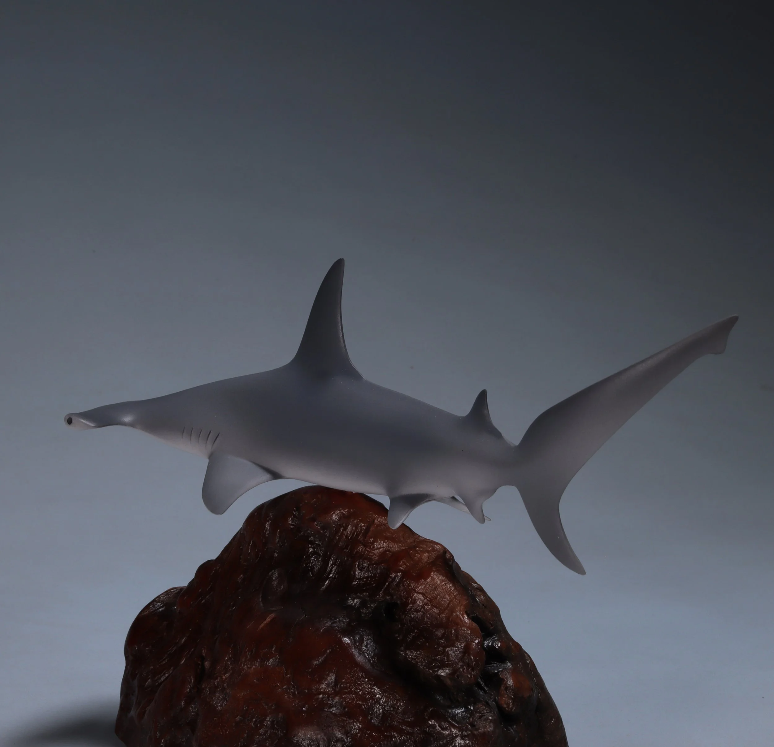 Hammerhead Shark by John Perry NEW sculpture 9 inches airbrushed
